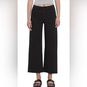 VERVET High‎ Rise Black Crop Wide Leg Jeans Size 25 Inseam